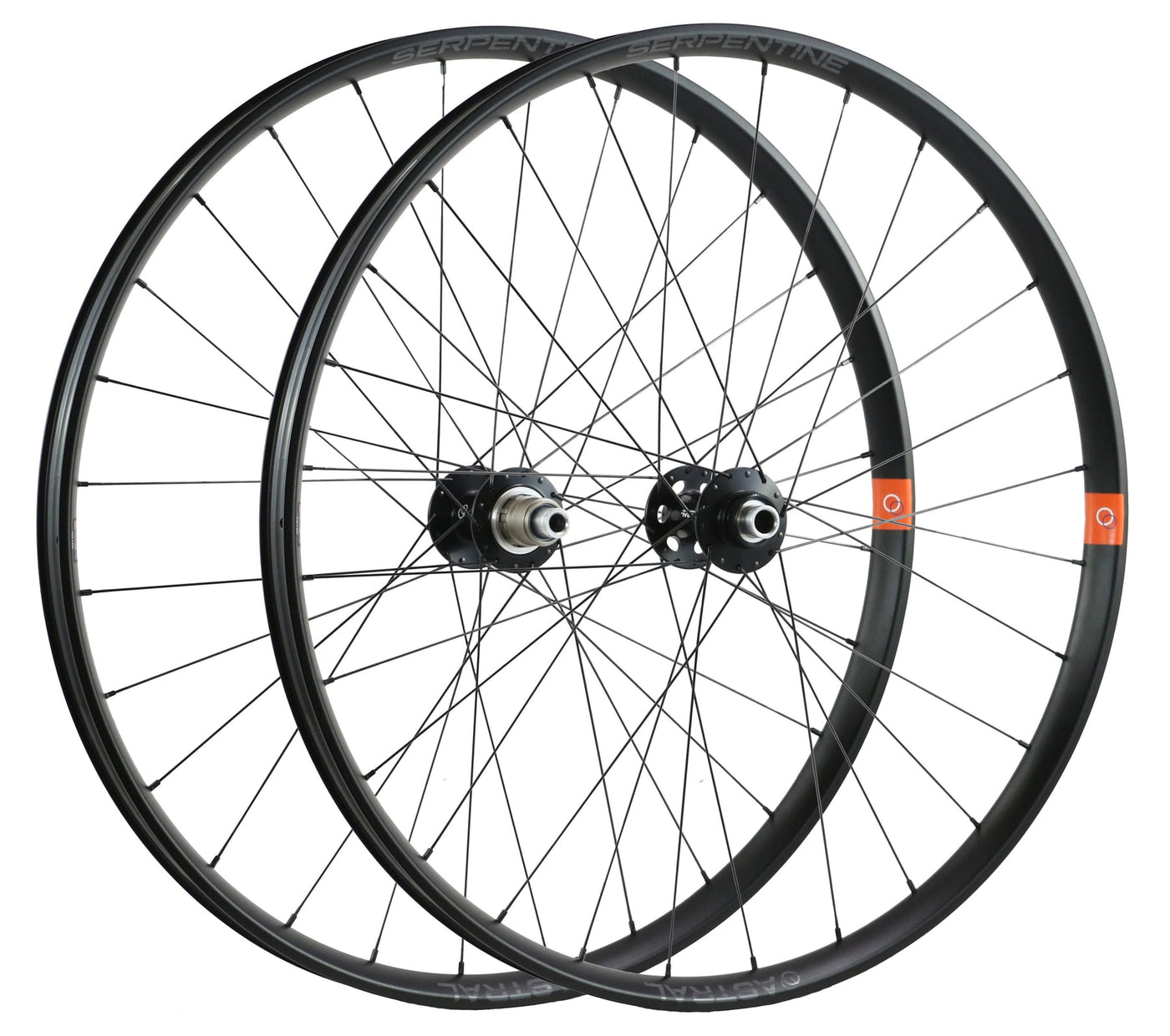 Astral Serpentine Alloy Disc Rims to Astral Approach BOOST CL Hubs